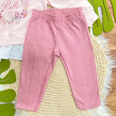 Conj. Casaco Belle e Calça de Montaria - Rosa e Rose